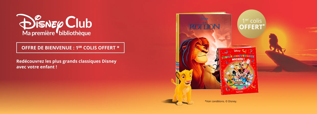 Disney Club, la sélection de plus belles histoires Disney. Offre de bienvenue : 1er colis offert (voir conditions) Redécouvrez les plus belles histoires Disney avec votre enfant ! Je fonce, nouvel onglet