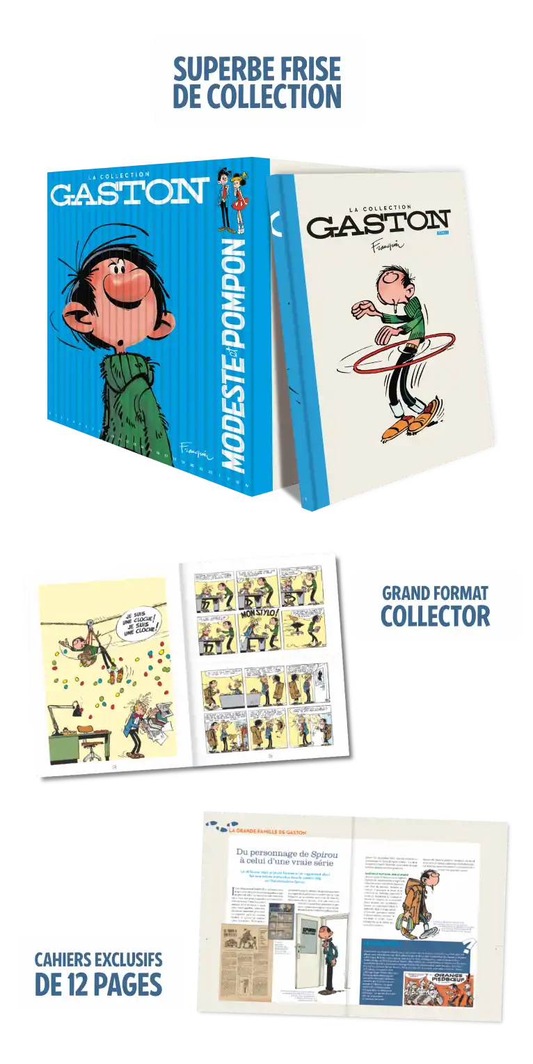 La frise de collection Gaston Lagaffe