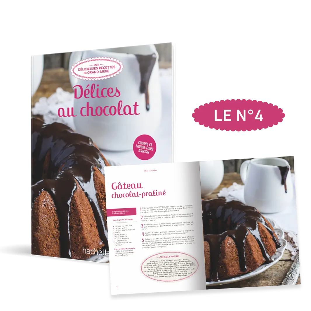 Le N°4 : Le livre de recettes Délices au chocolat